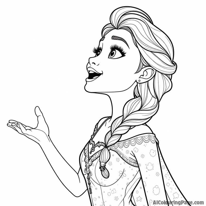 Elsa singing "Let it Go"