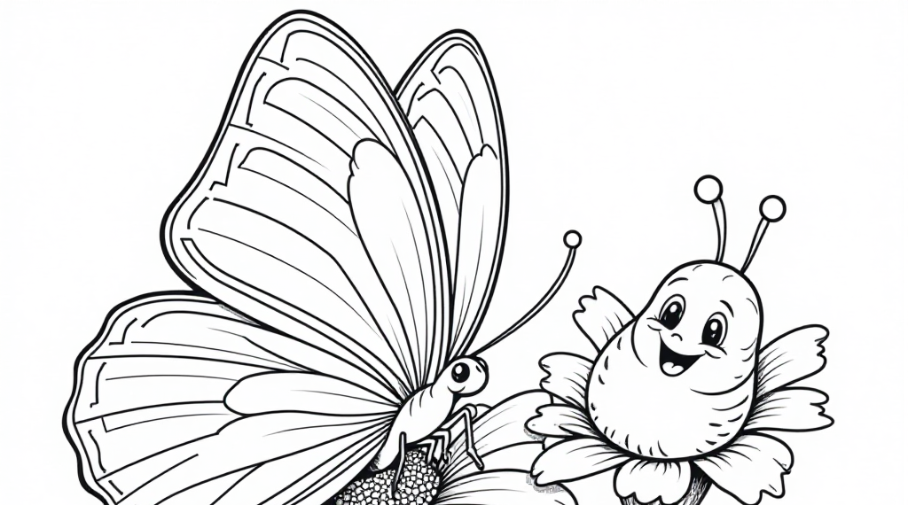 Free Butterfly Coloring Pages