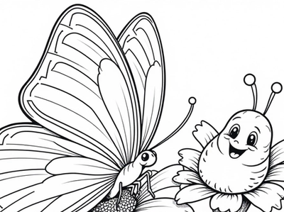 Free Butterfly Coloring Pages