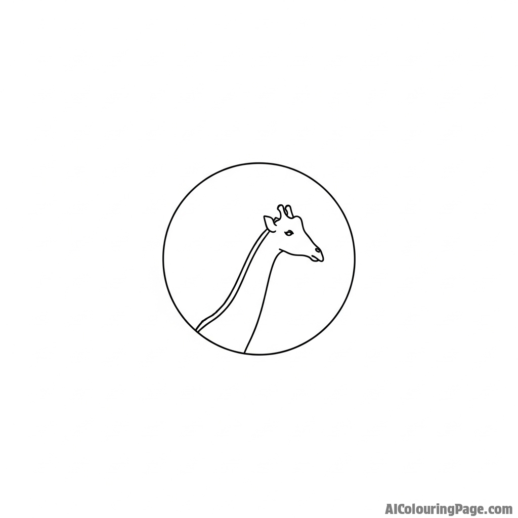 A powerful composition of a giraffe's silhouette framed perfectly within a full moon.