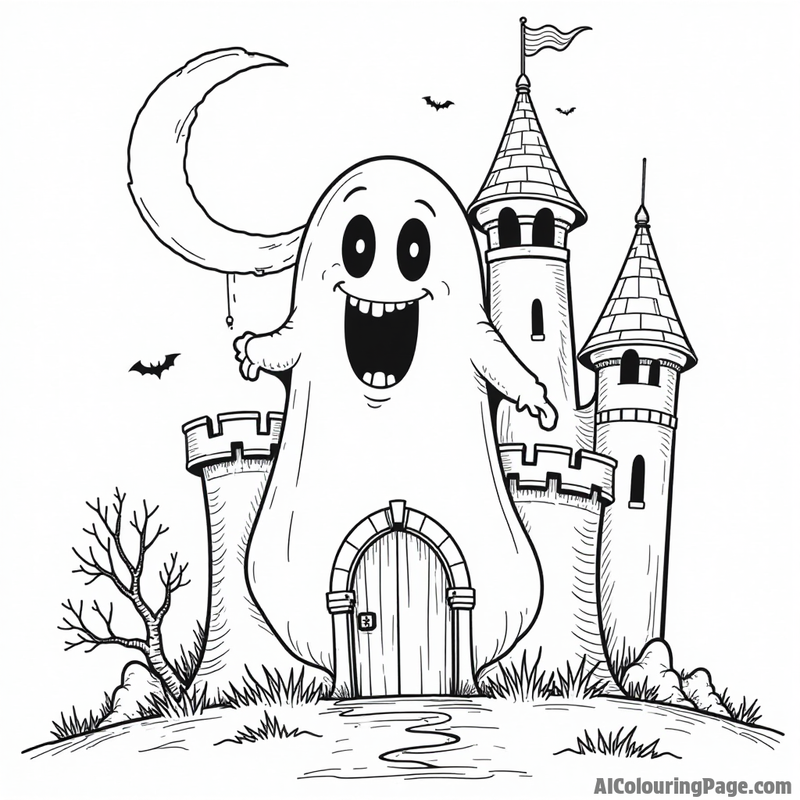 A Boo haunting a castle