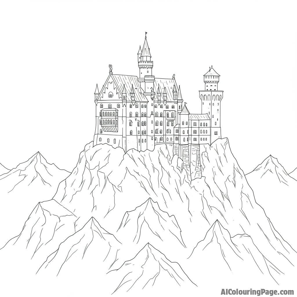 Free Castle Coloring Pages