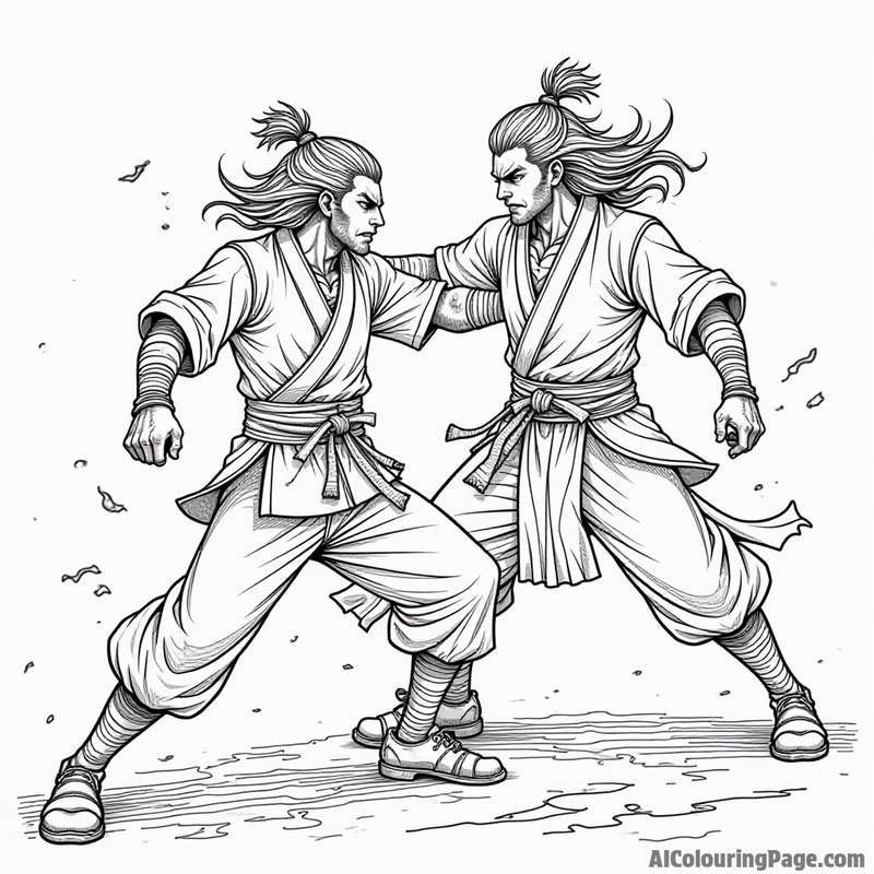 Rengoku battling Akaza