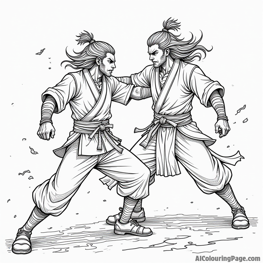 Rengoku battling Akaza