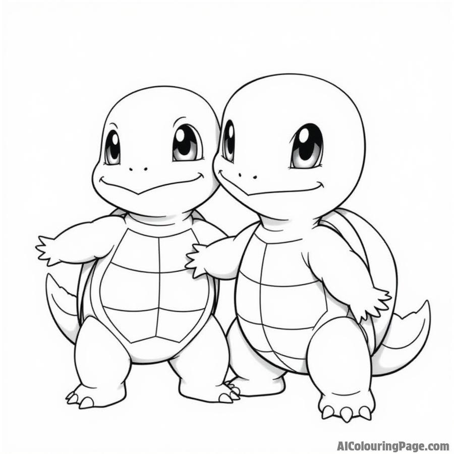 Squirtle with a friend