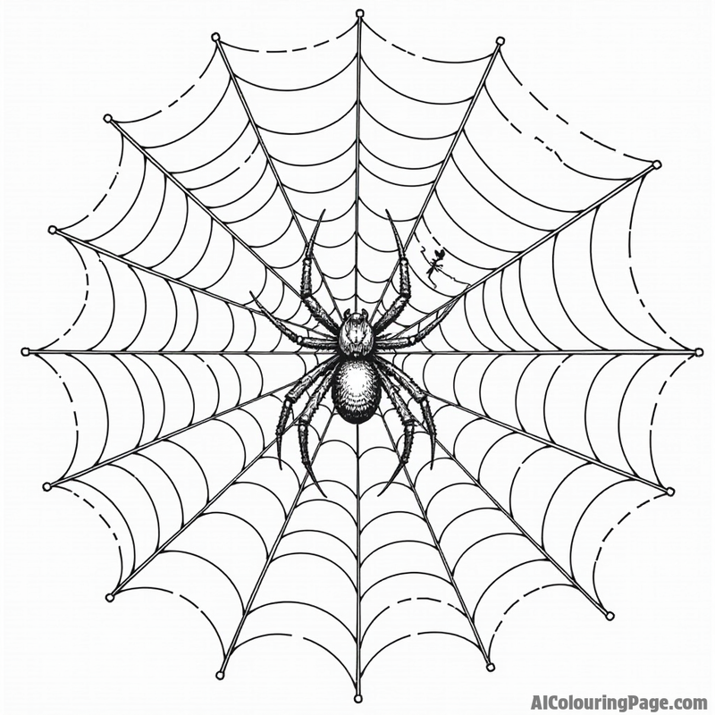 Spooky spider web