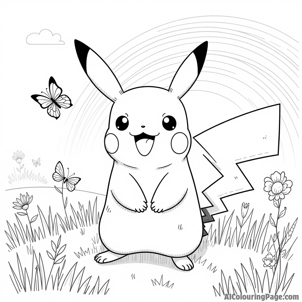 Free Pikachu Coloring Pages