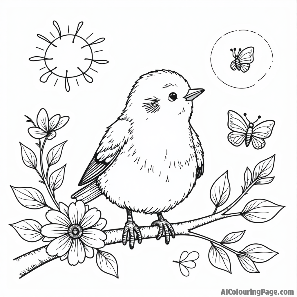 Free Robins Coloring Pages