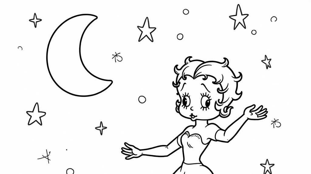 Free Betty Boop Coloring Pages