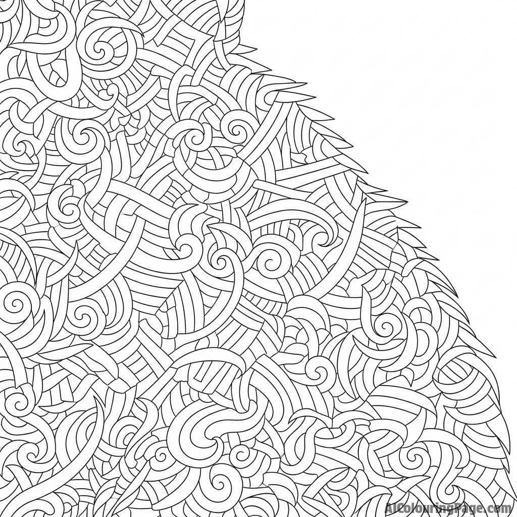 The intricate pattern of a cat's fur, detailed macro shot.
