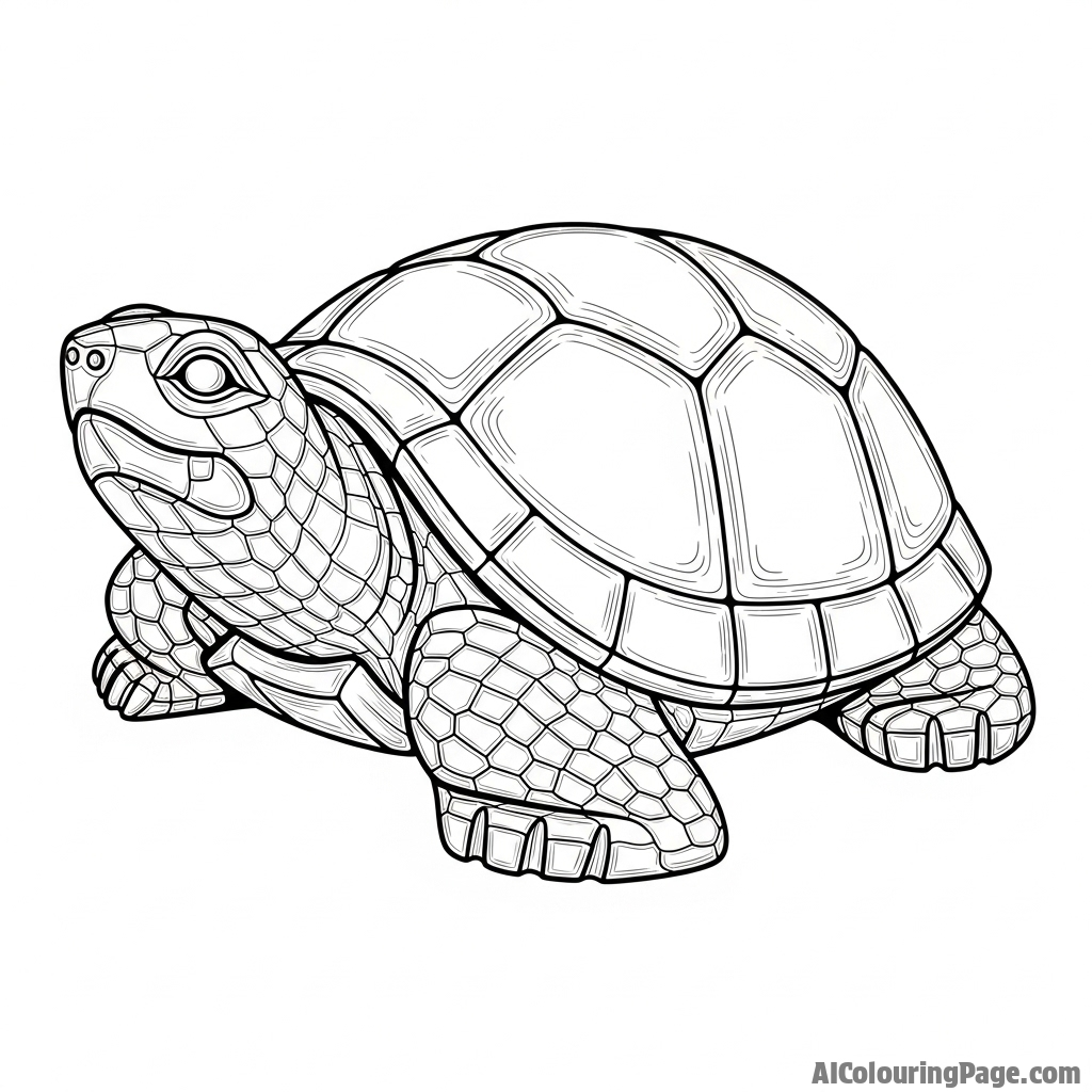 A turtle carved from a single piece of polished obsidian.