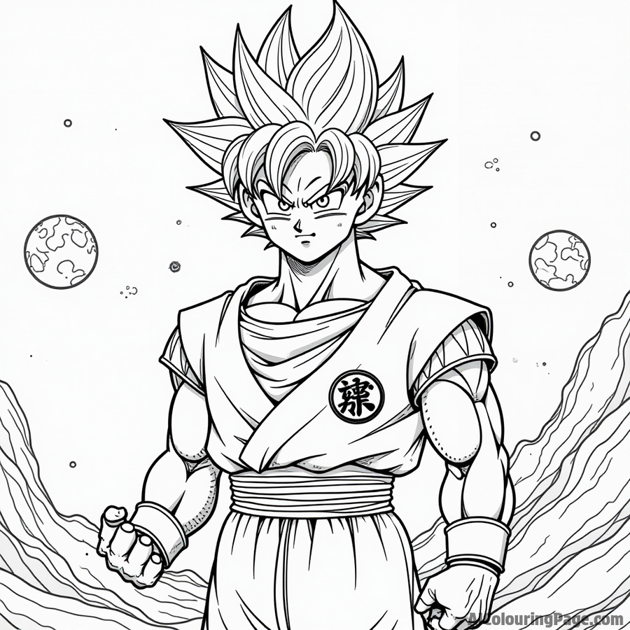 Goku on the planet Namek