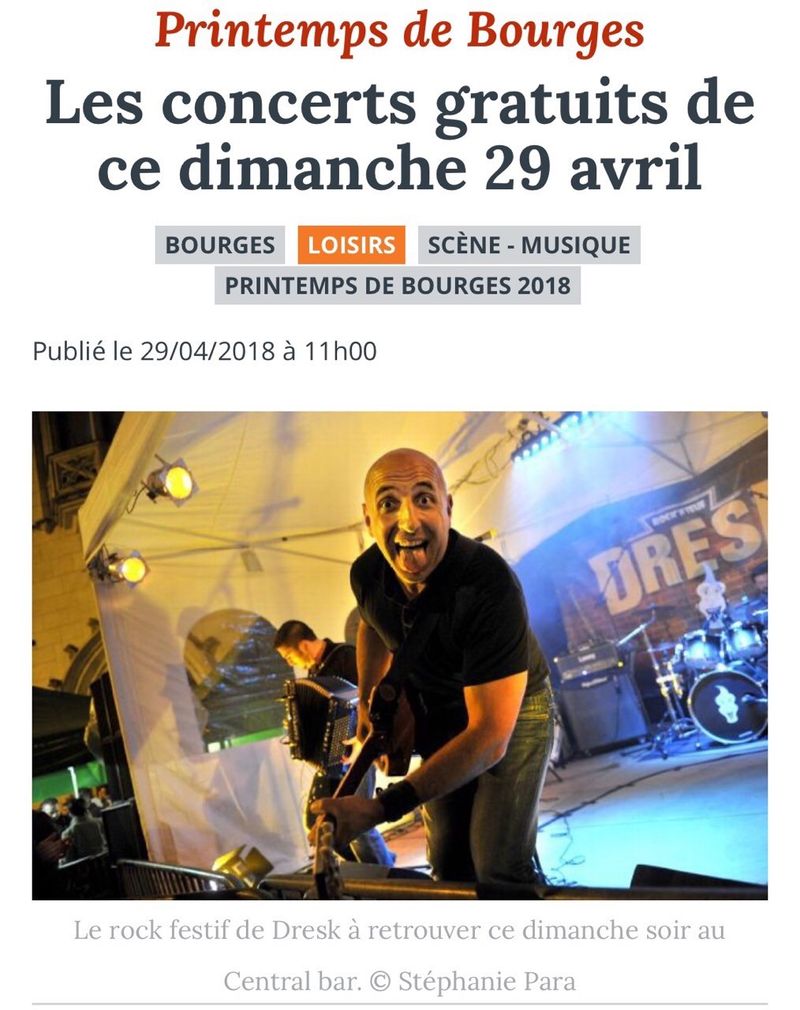 Printemps de Bourges - "le printemps dans la ville", édition 2018