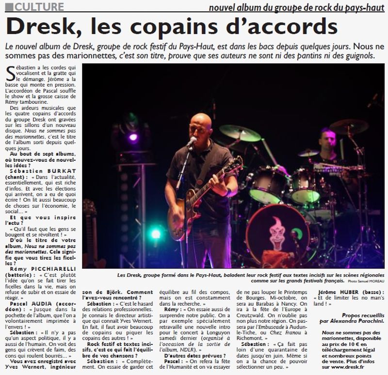 DRESK, les copains d'accords 