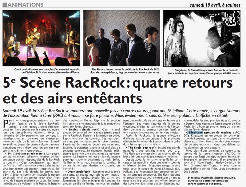 5e Scène RacRock : quatre retours et des airs entêtants 