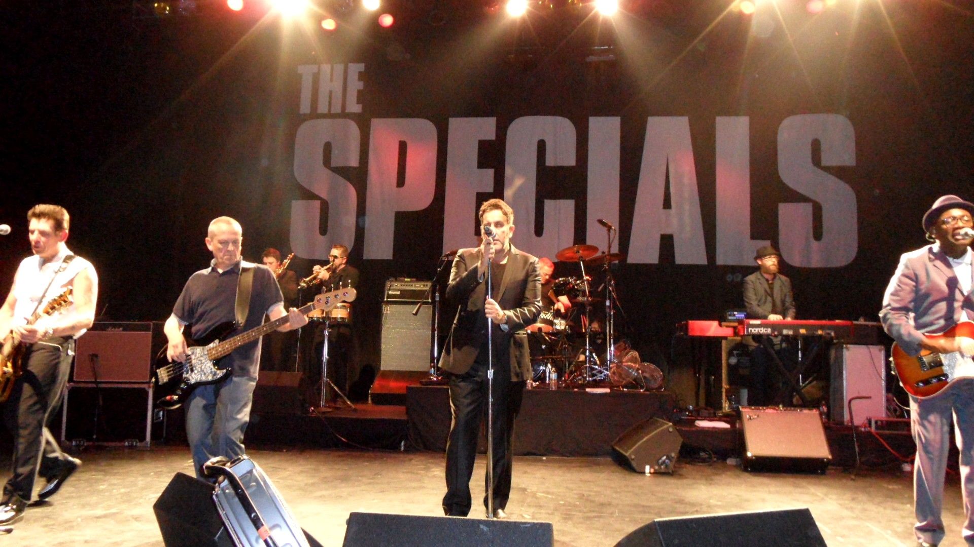 The Specials performing live on stage at the Vic Theatre in Chicago, 2013
