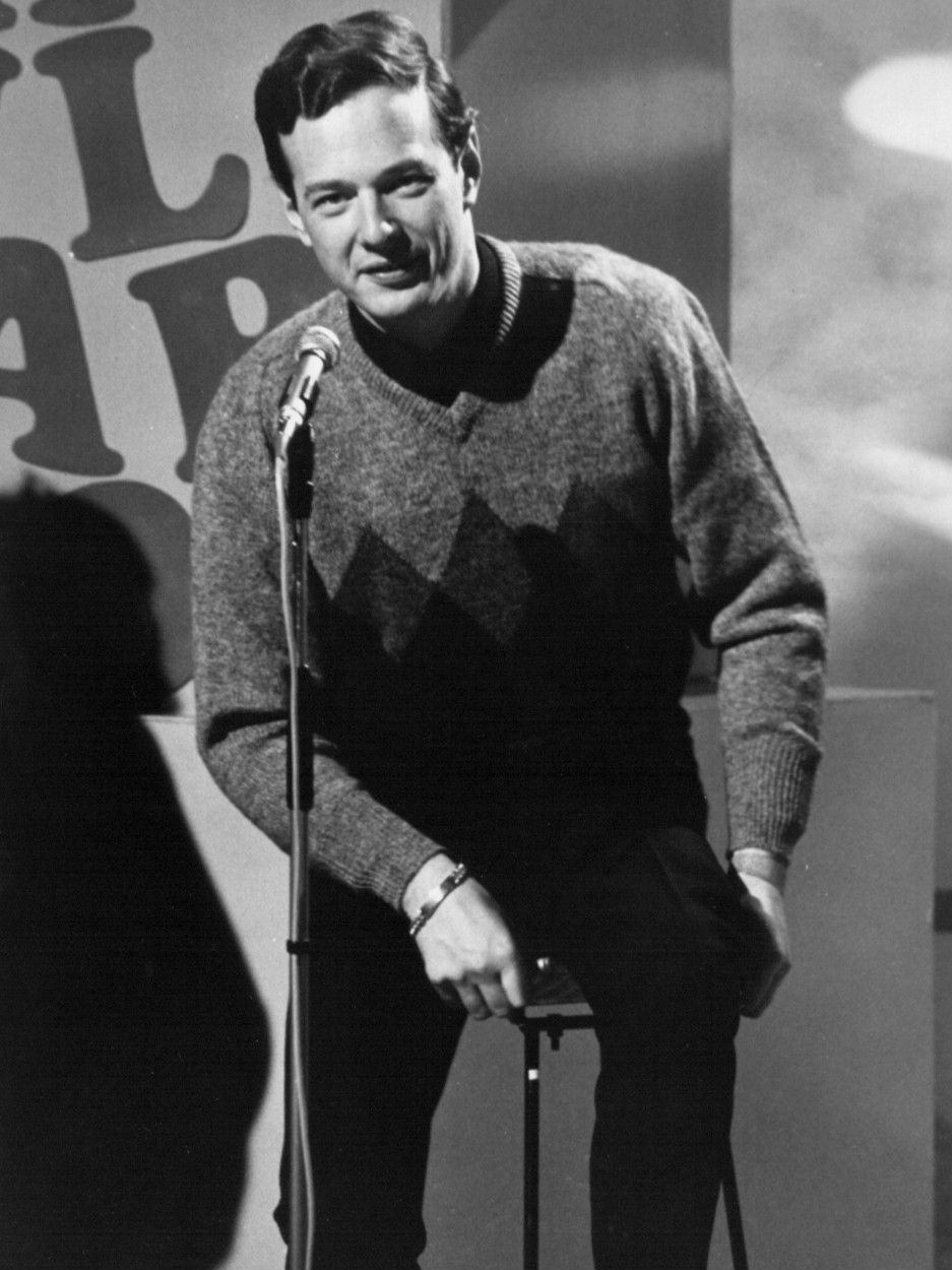 Portrait of Brian Epstein from a 1965 television appearance