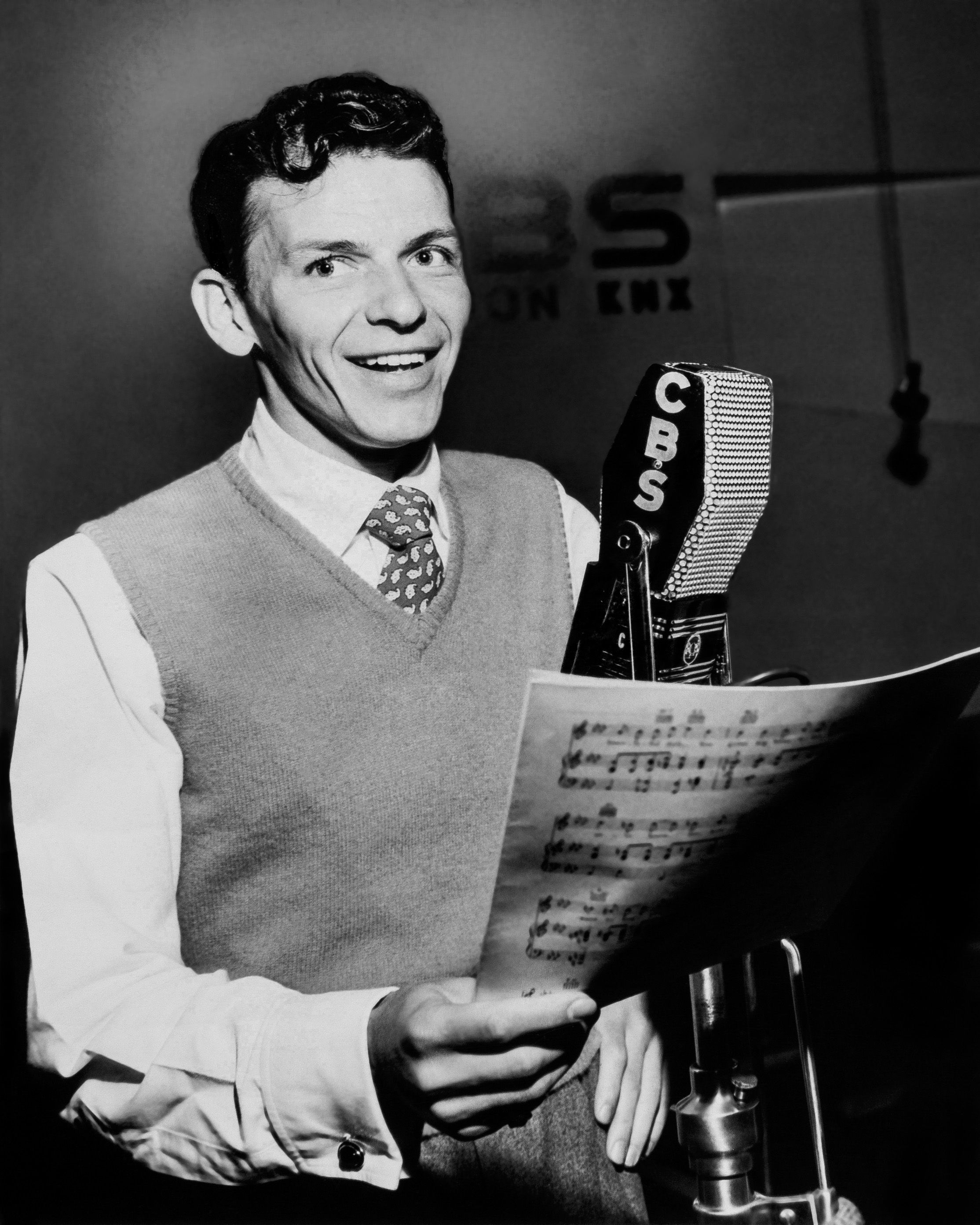 Portrait photo of singer Frank Sinatra