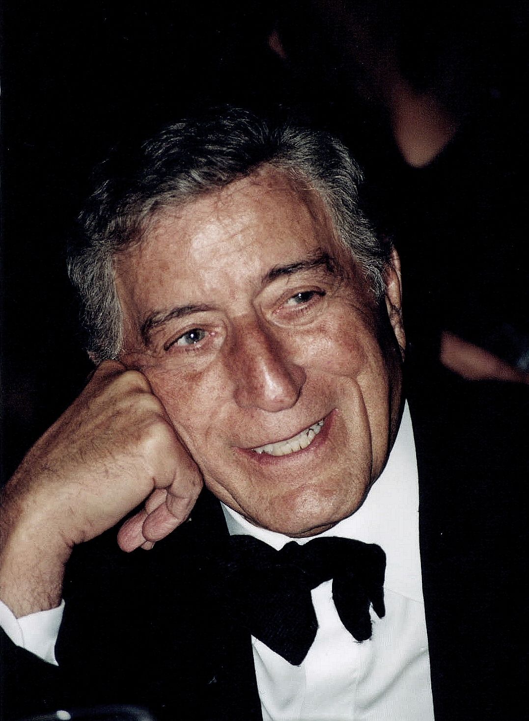 Portrait of singer Tony Bennett at a formal event