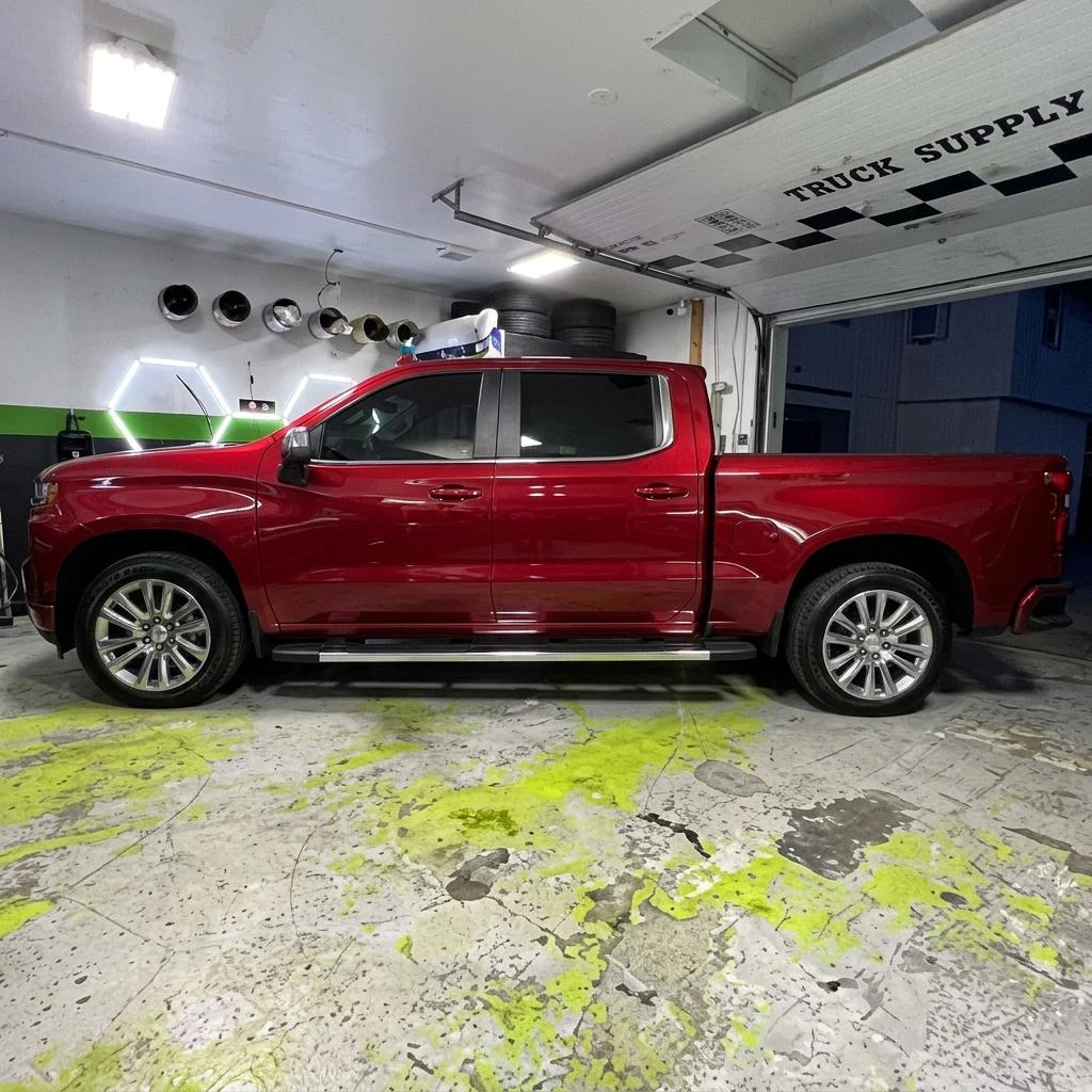 Truck Detailing Red Exterior — professional auto detailing work completed at Fresh Auto Spa in Port Chester, NY