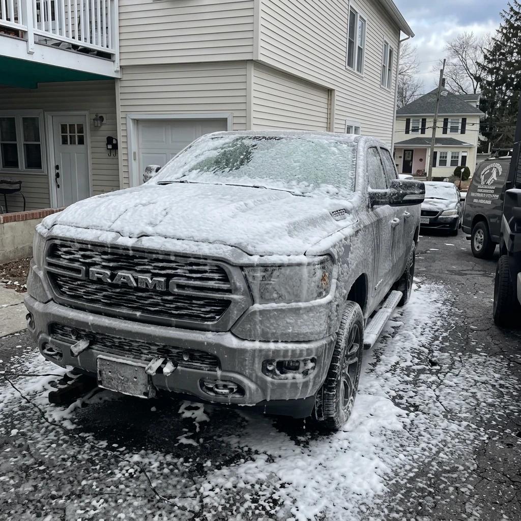 Truck Detailing Foam Wash — professional auto detailing work completed at Fresh Auto Spa in Port Chester, NY