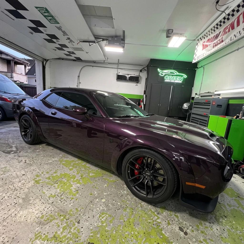 Sports Car Detailing Purple Coupe — professional auto detailing work completed at Fresh Auto Spa in Port Chester, NY