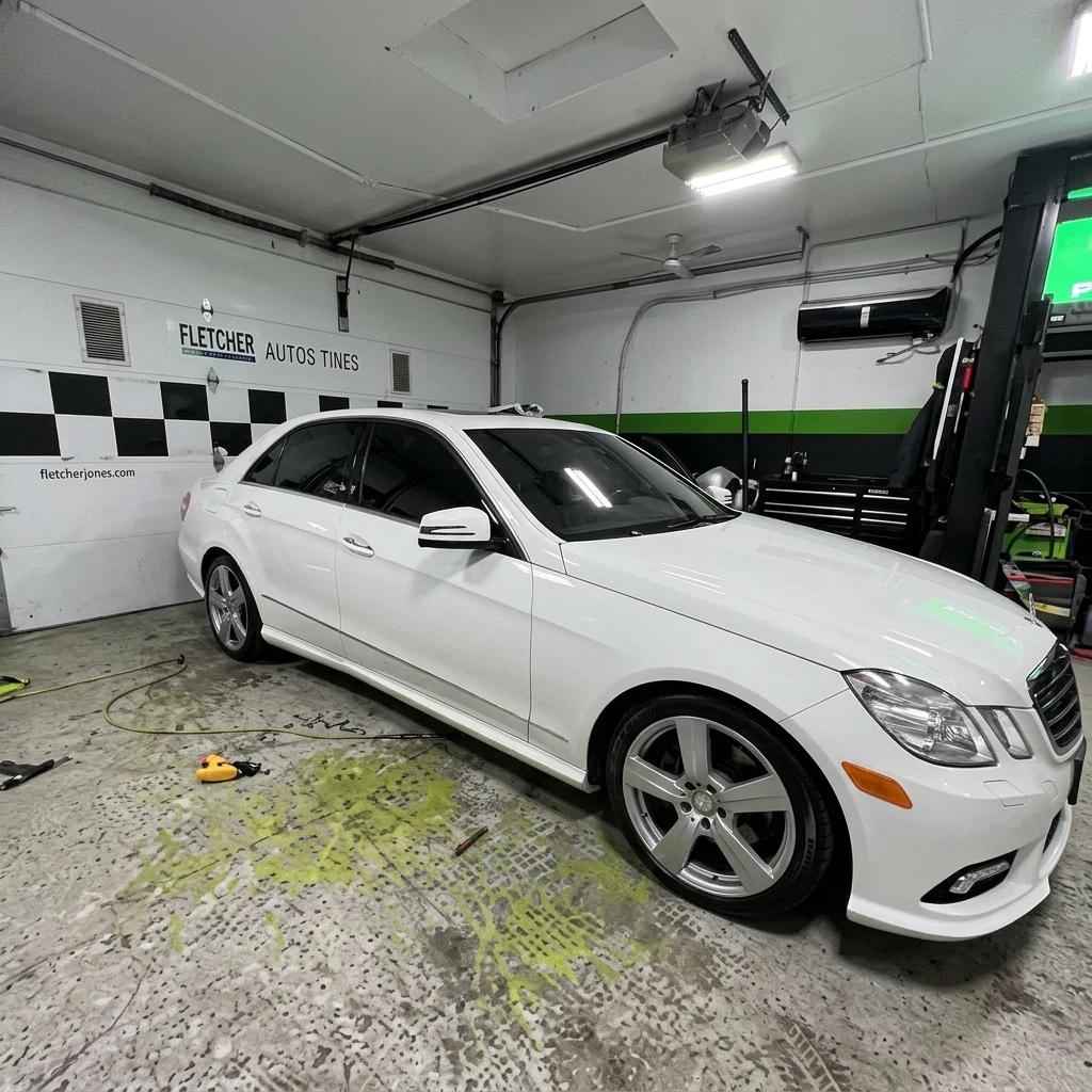 Luxury Coupe Detailing White Front — professional auto detailing work completed at Fresh Auto Spa in Port Chester, NY
