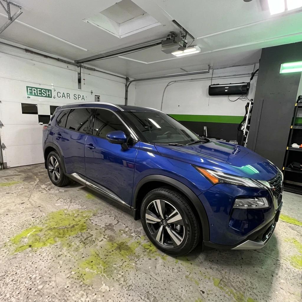 SUV Detailing Blue Exterior — professional auto detailing work completed at Fresh Auto Spa in Port Chester, NY