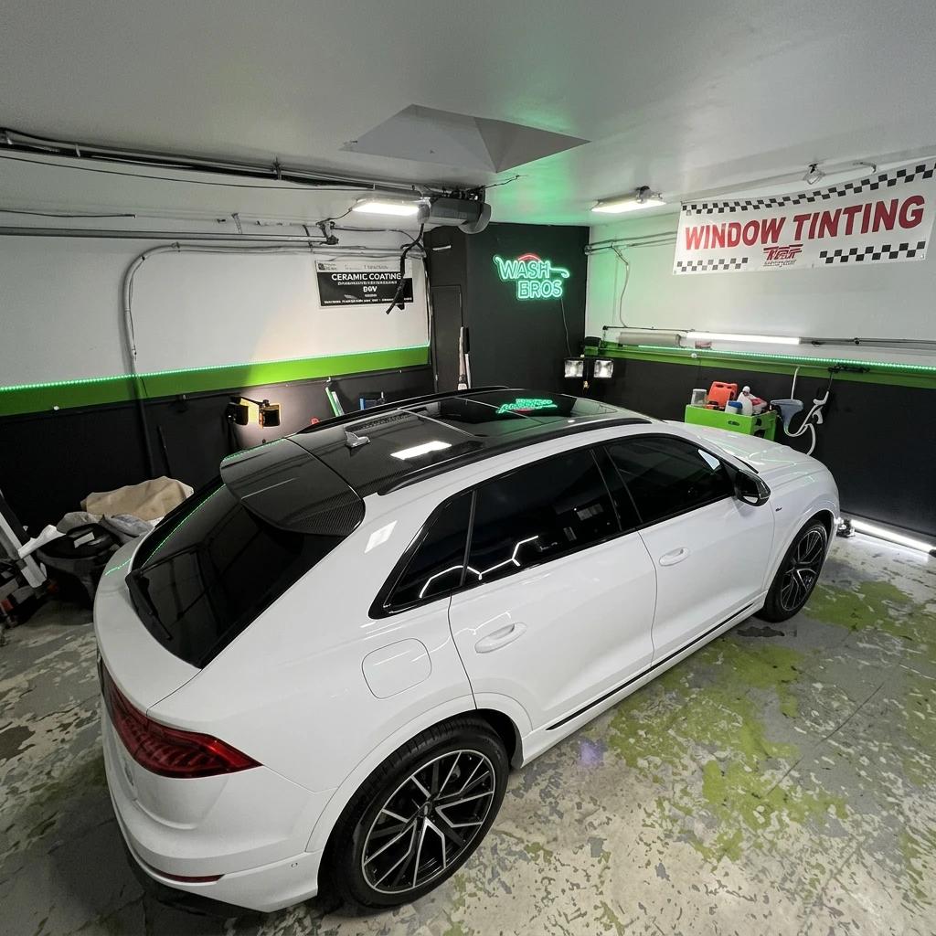 Luxury SUV Detailing White Rear — professional auto detailing work completed at Fresh Auto Spa in Port Chester, NY