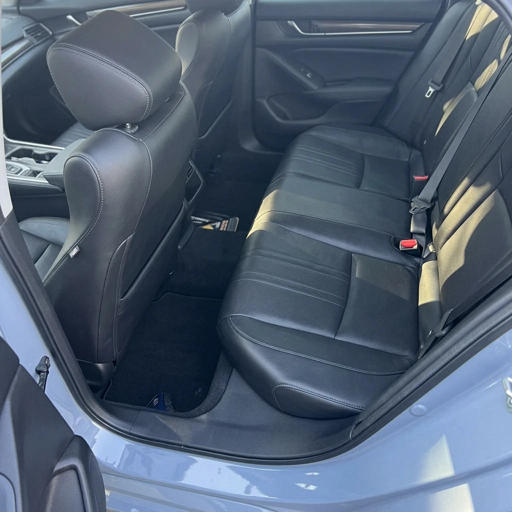 Interior Detailing Black Rear Seats — professional auto detailing work completed at Fresh Auto Spa in Port Chester, NY