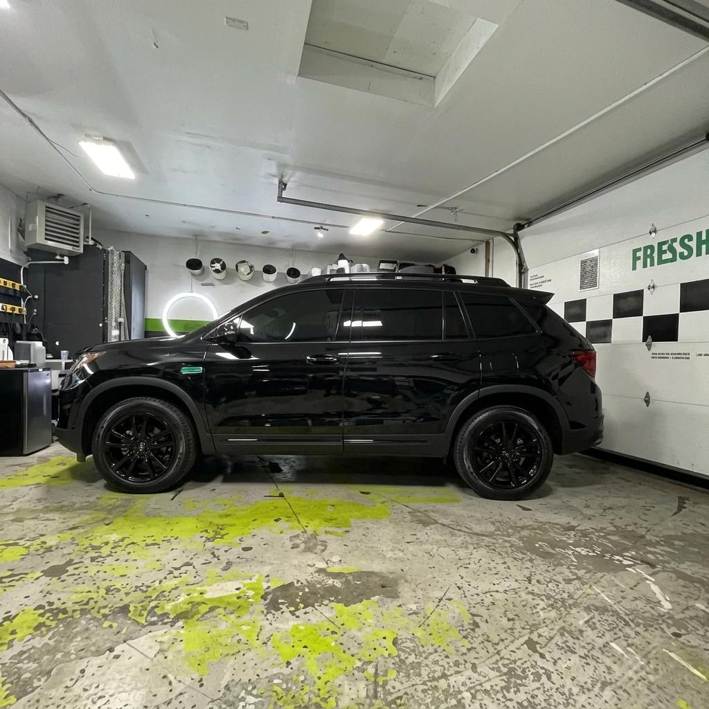 SUV Detailing Black Profile — professional auto detailing work completed at Fresh Auto Spa in Port Chester, NY