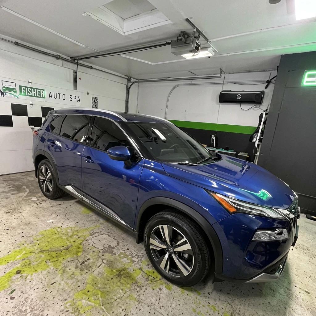 SUV Detailing Blue Front — professional auto detailing work completed at Fresh Auto Spa in Port Chester, NY