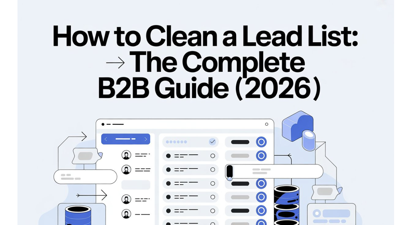 How to Clean a Lead List: The Complete B2B Guide (2026)