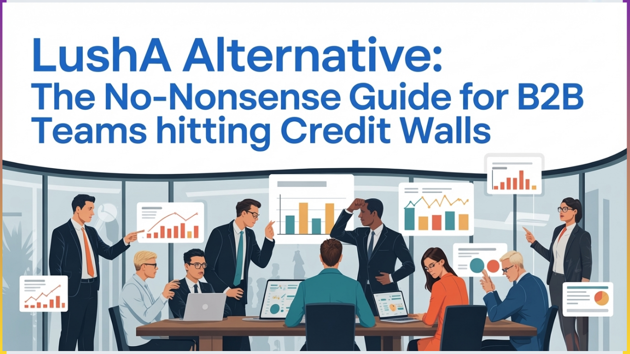 Lusha Alternative: The No-Nonsense Guide for B2B Teams Hitting Credit Walls