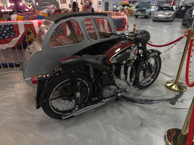 1958 BSA M21 with Canterbury Sidecar, museum photo