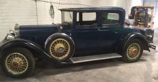 1929 Packard Coupe (in the garage) — museum photo