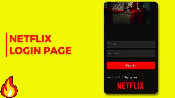 netflix login page