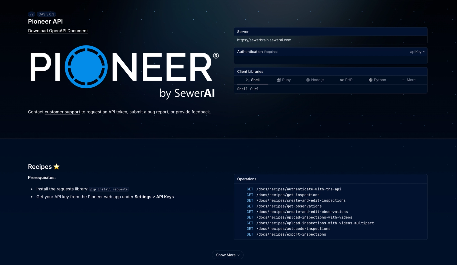 API documentation