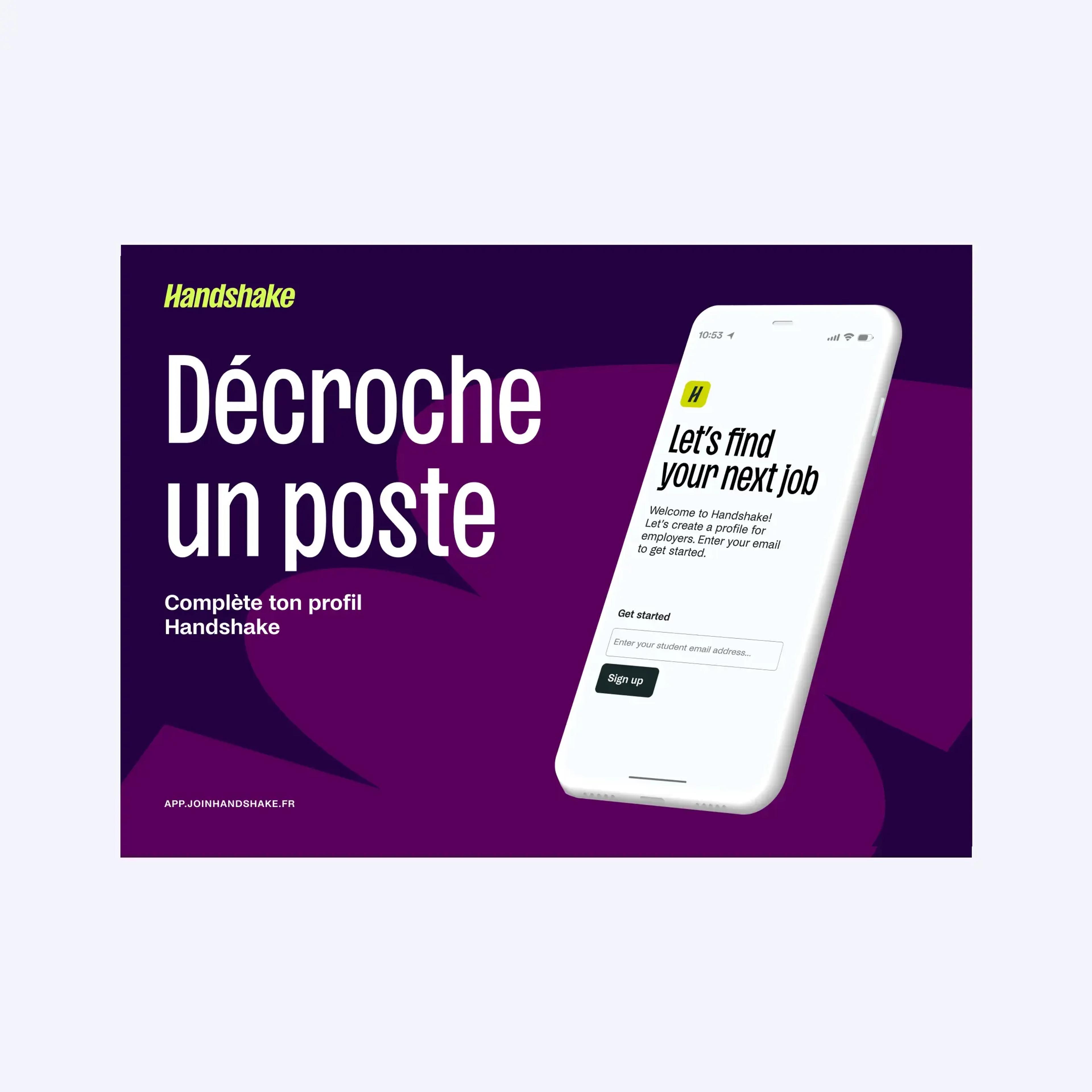 Décroche un poste