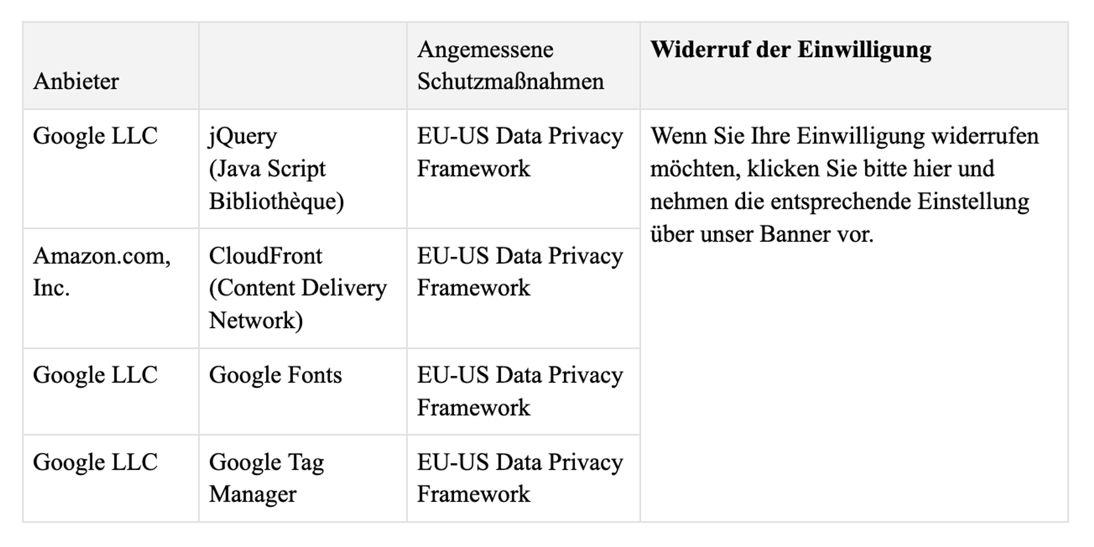 Drittanbieter