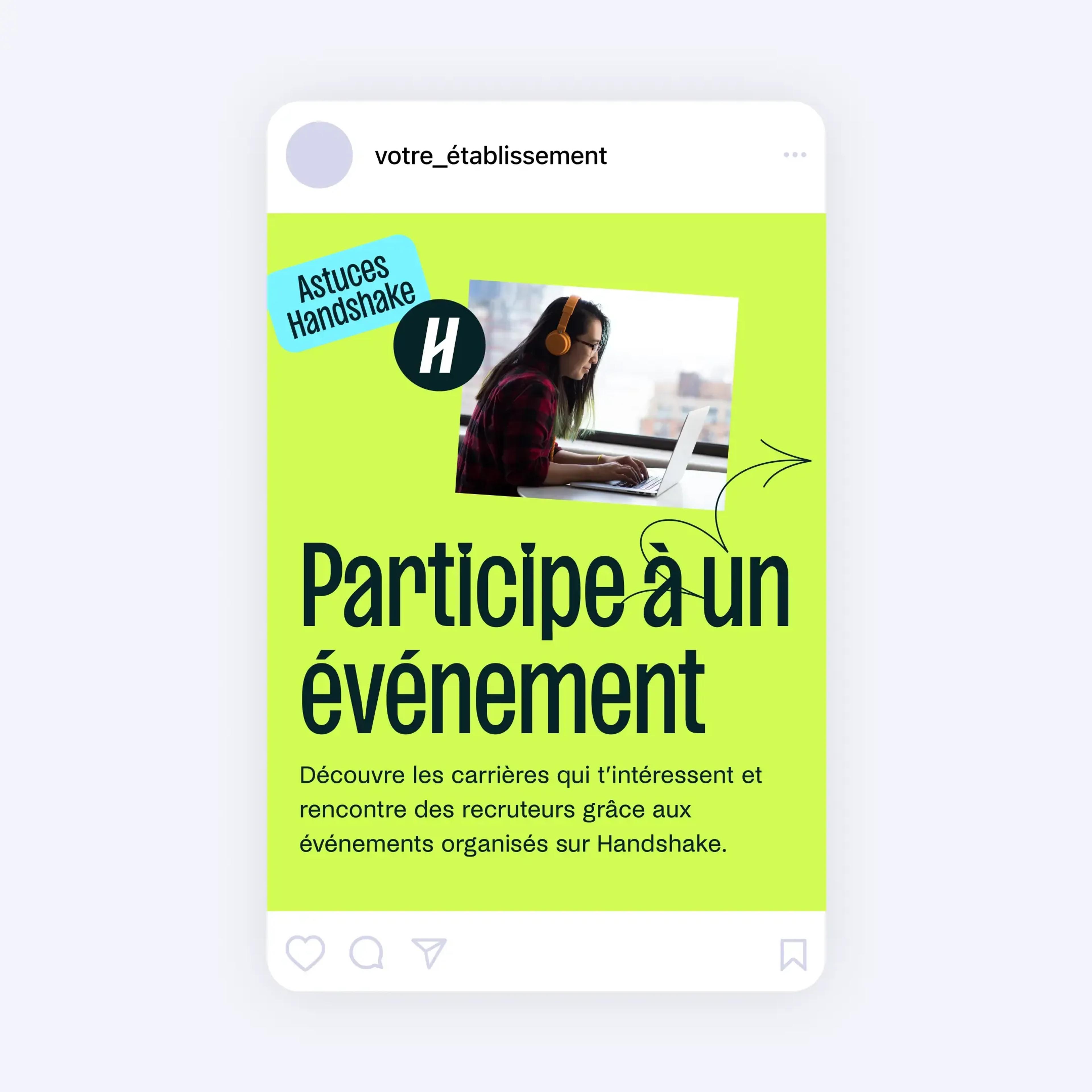 Participe à un événement sur Handshake