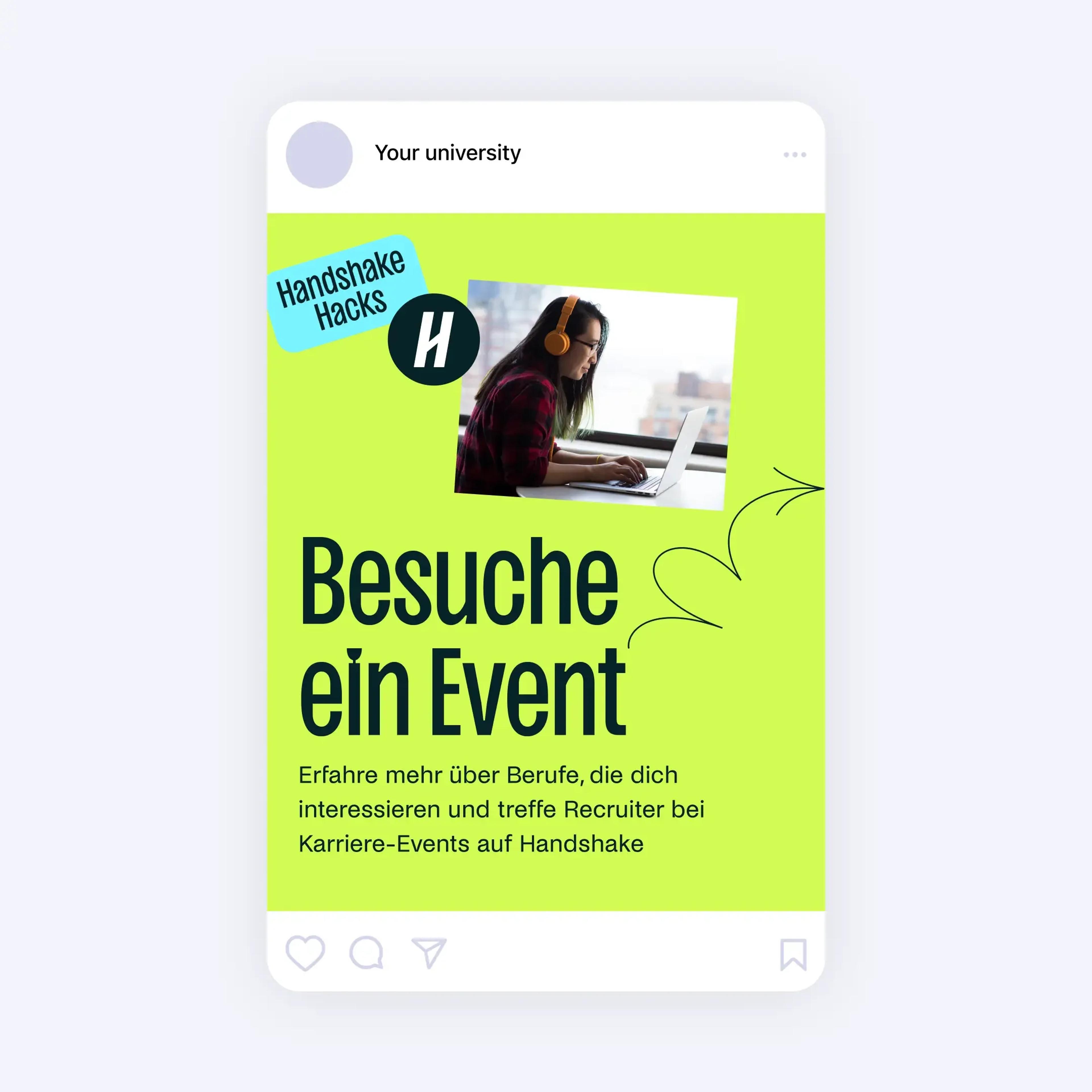 Entdecke Events auf Handshake