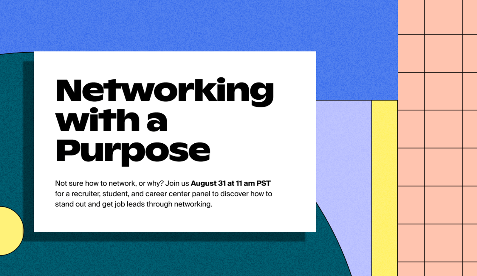 Networking With A Purpose Student Event Handshake