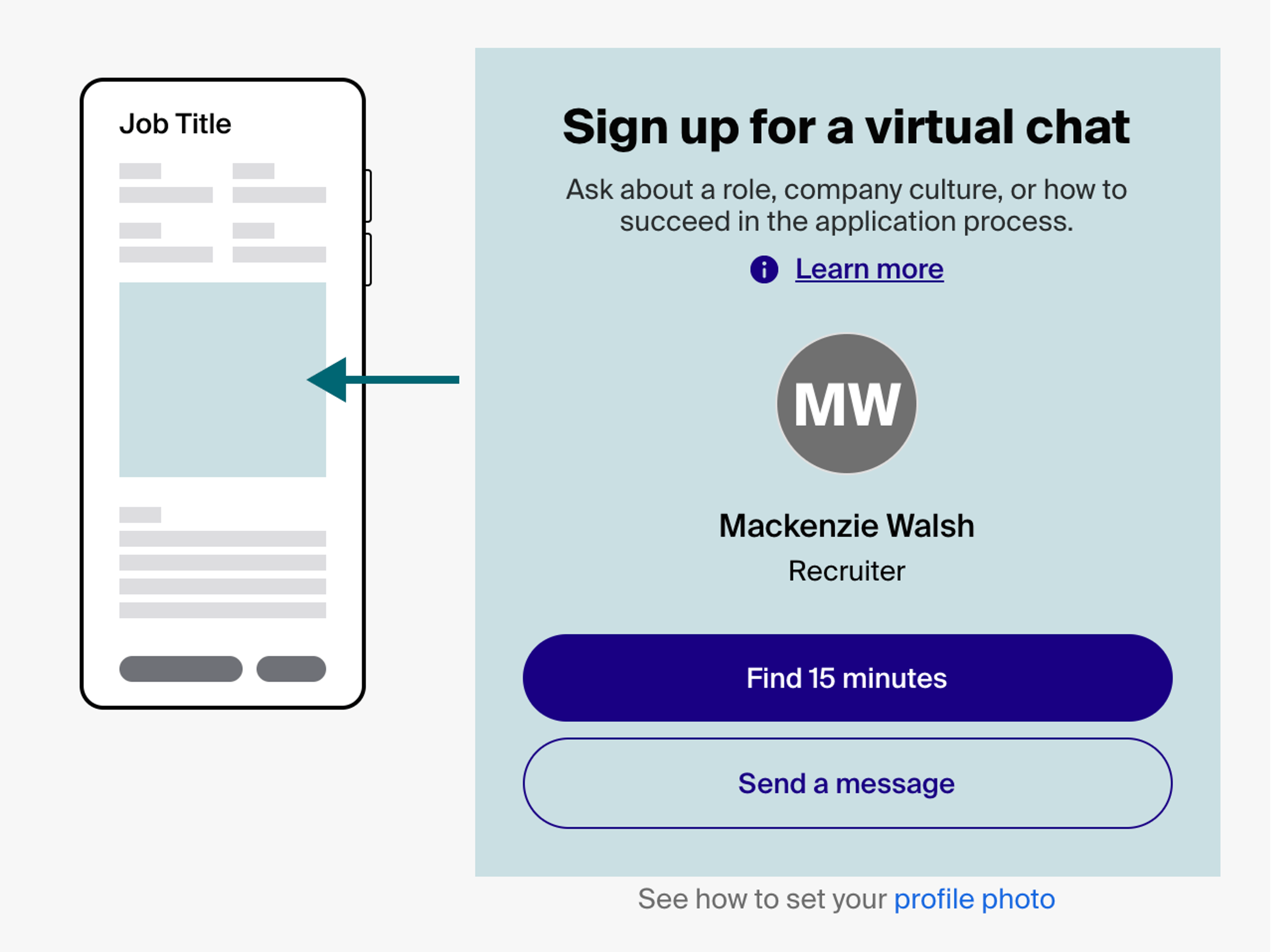 Connect with students one on one with virtual info chats