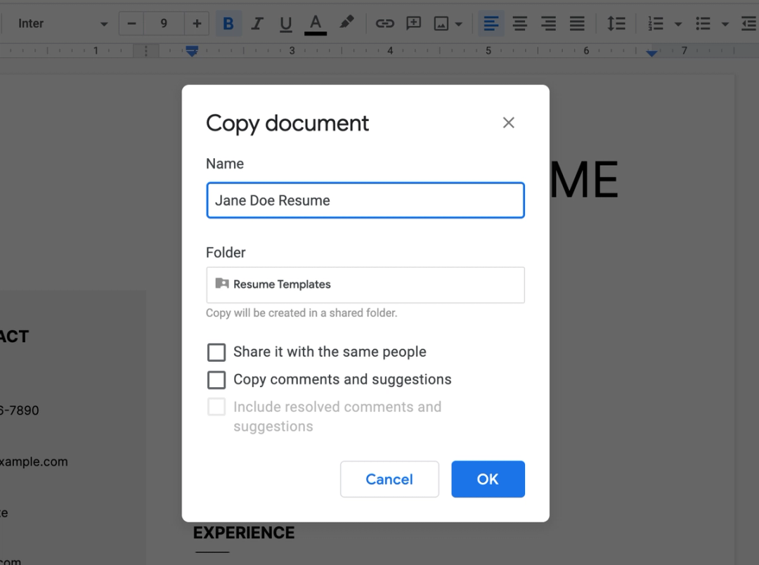 Free resume template for students and new grads Handshake
