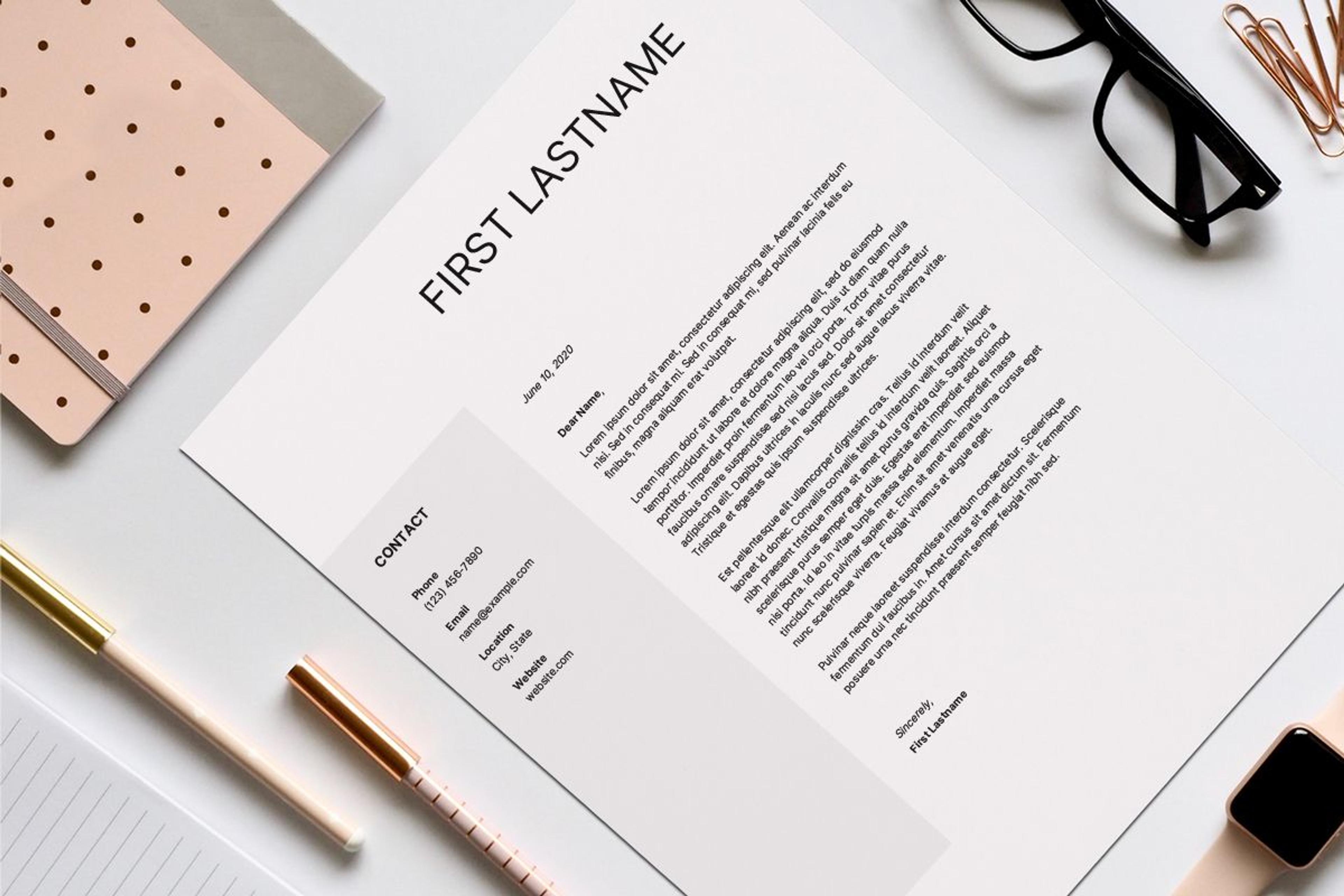 simple cover letter template for students