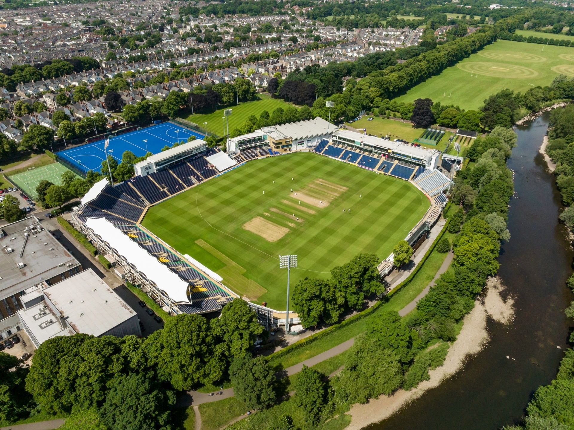 Picture of cricket grounds at Sophia Gardens