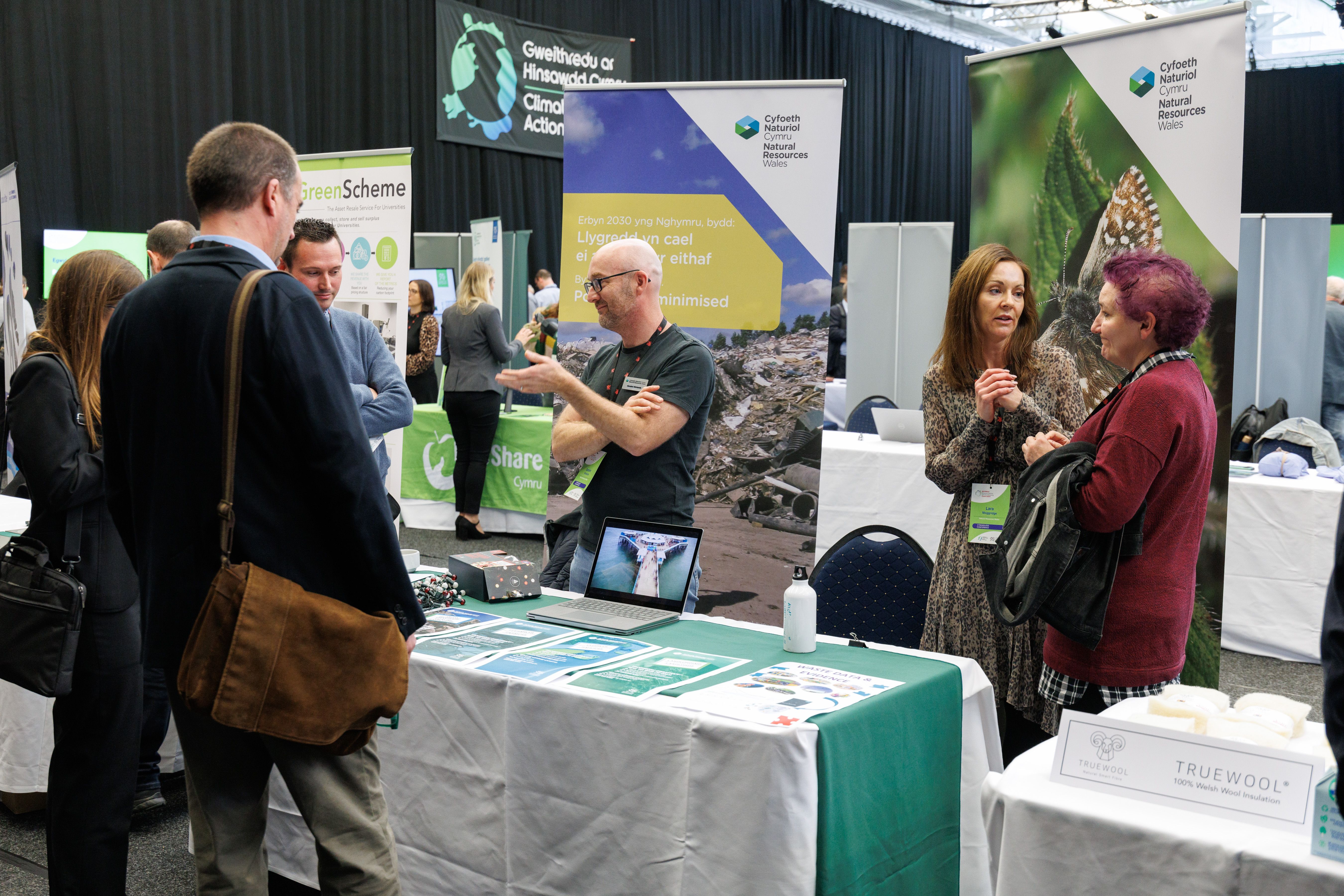 Delegates visit the NRW stand.