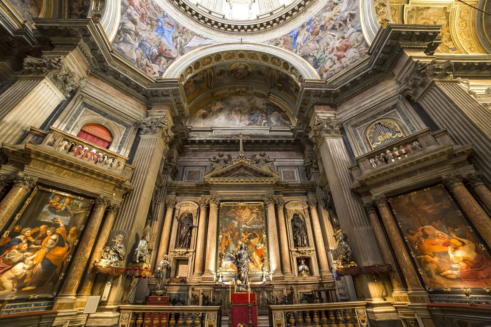 A chapel inside the Cathedral of Naples
