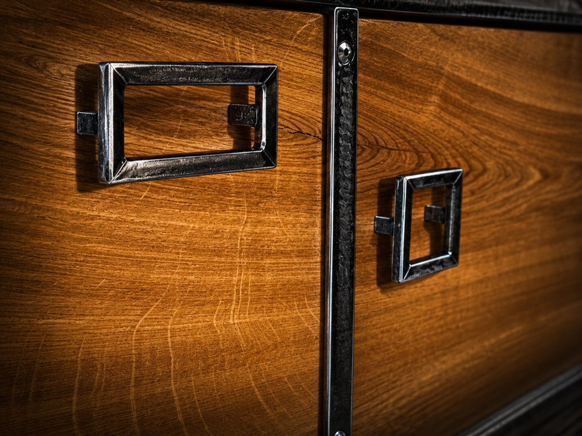 Meuble d’entrée, persiennes chêne – vue 6